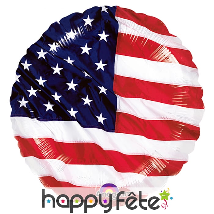Ballon rond drapeau américain