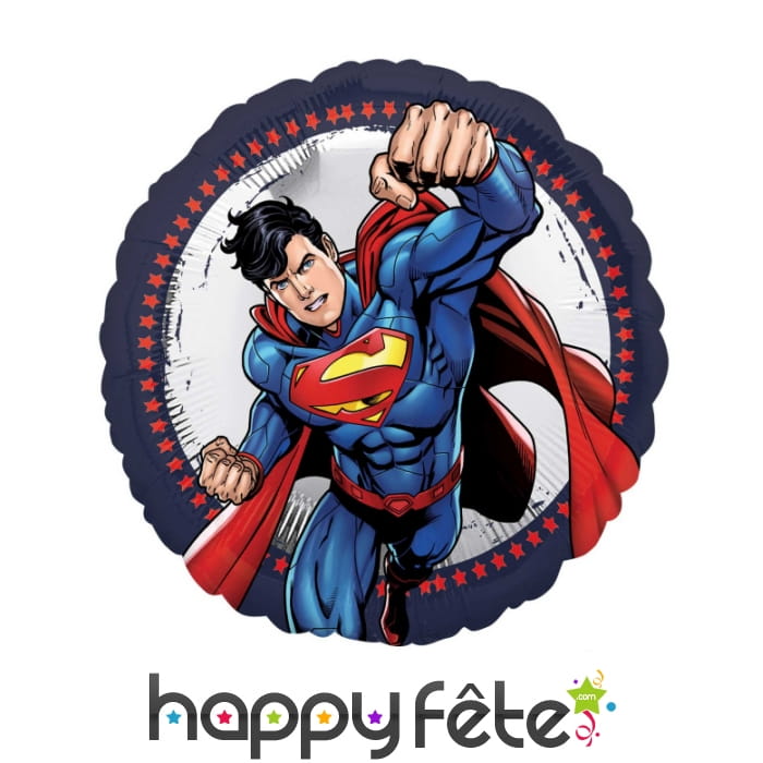 Ballon rond du dessin animé Superman de 43 cm