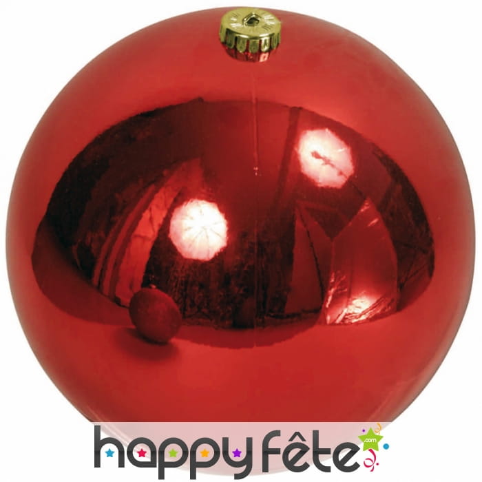 Boule rouge de Noel de 10cm, brillante