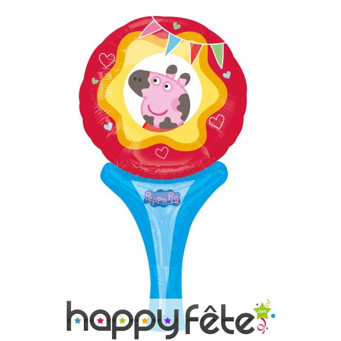 Ballon raquette Miss Peppa Pig de 30cm