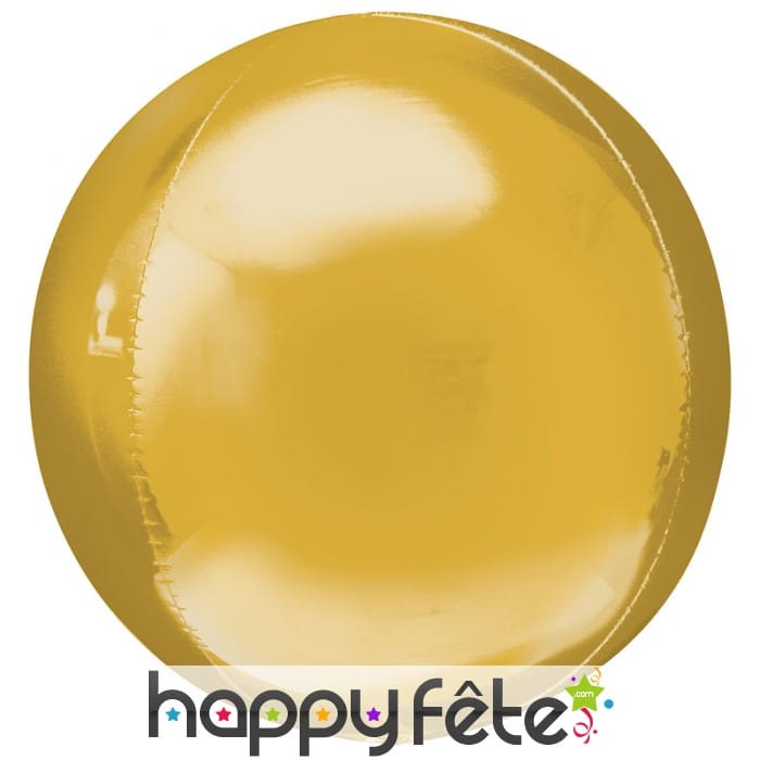 Ballon rond or métallisé de 40cm