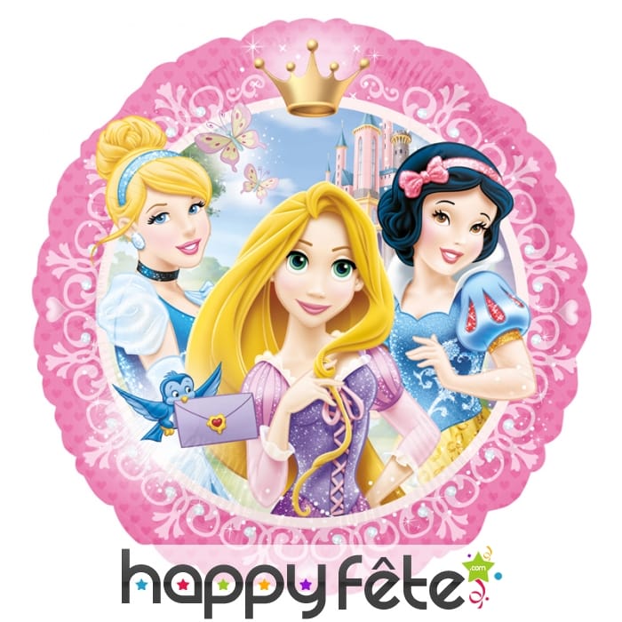 Ballon rond plat des princesses Disney