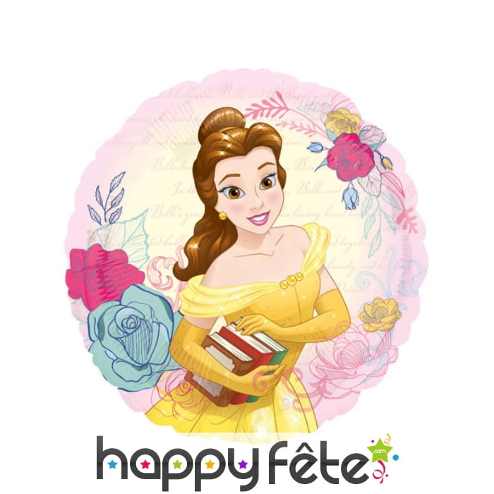 Ballon rond princesse Belle de 43 cm