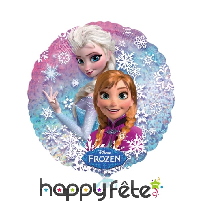 Ballon rond Reine des neiges en alu de 44cm