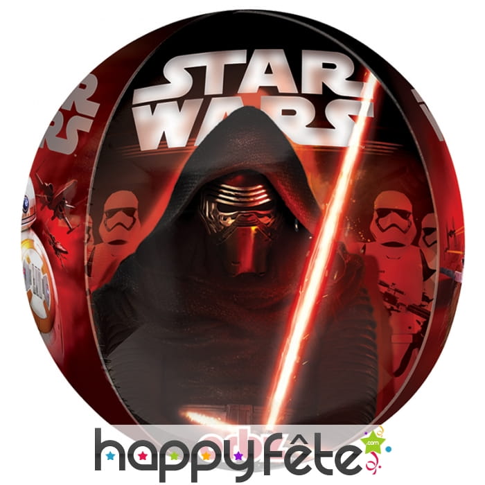 Ballon rond Star wars Kylo ren