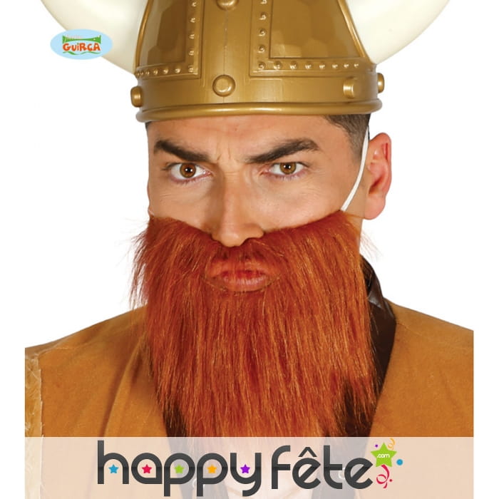 Barbe rousse sur élastique