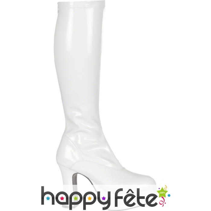 Bottes stretch blanches. Disco fever
