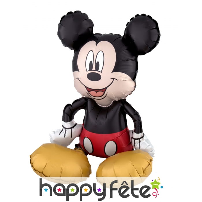 Ballon silhouette de Mickey Mouse assis de 45 cm