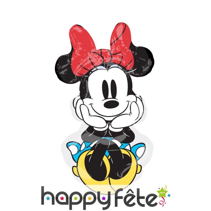 Ballon silhouette de Minnie dessin, 50 x 86 cm