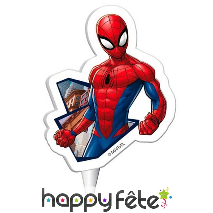 Bougie Spiderman de 7,5 cm