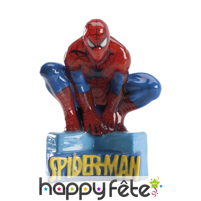 Bougie Spiderman décorative