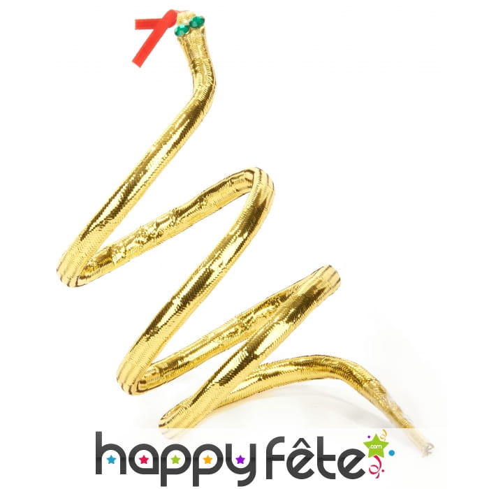 Bracelet serpent doré et ajustable