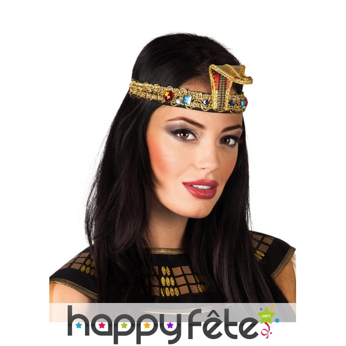 Bandeau serpent égyptien avec pierres