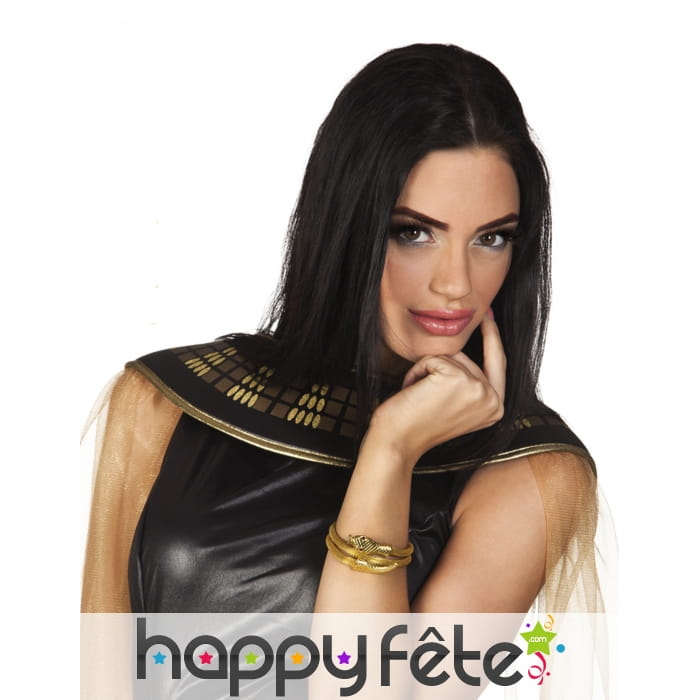 Bracelet souple en forme de serpent doré