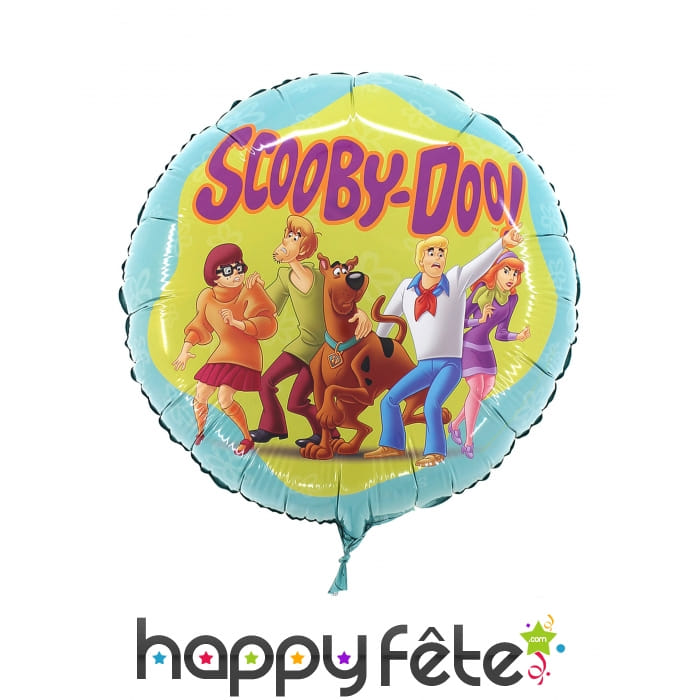 Ballon Scoobydoo rond en alu, 45cm