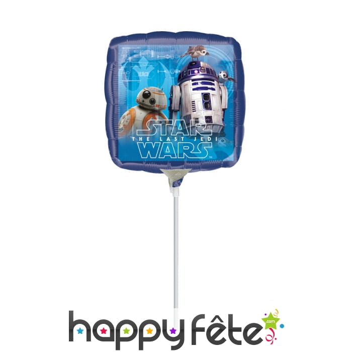 Ballon Star Wars carré recto verso de 23 cm