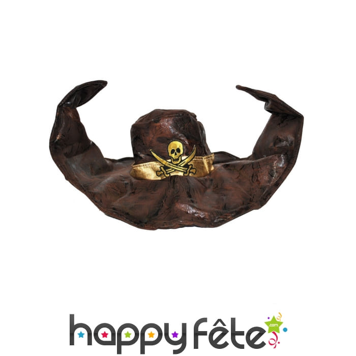 Bicorne vieilli de pirate