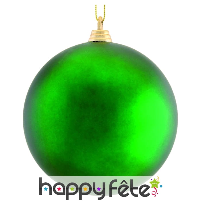 Boule verte de Noel 10cm