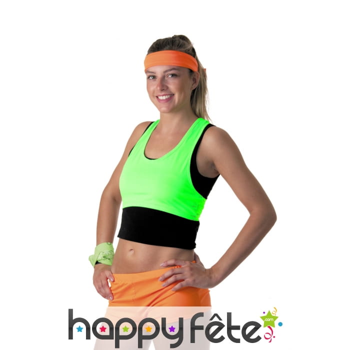 Brassière verte fluo