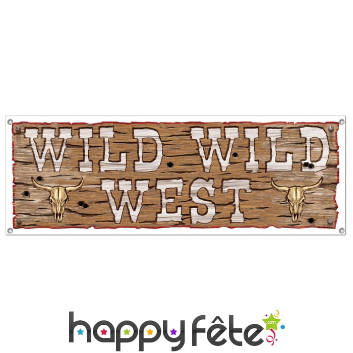 Banderole Wild Wild West de 150cm