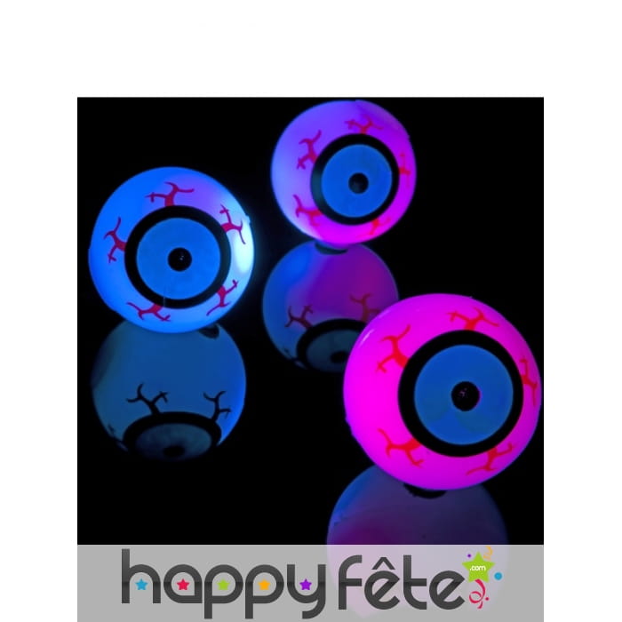 Balles yeux monstres lumineuses