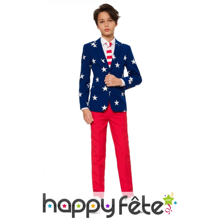 Costume 3 pièces Amérique pour ado