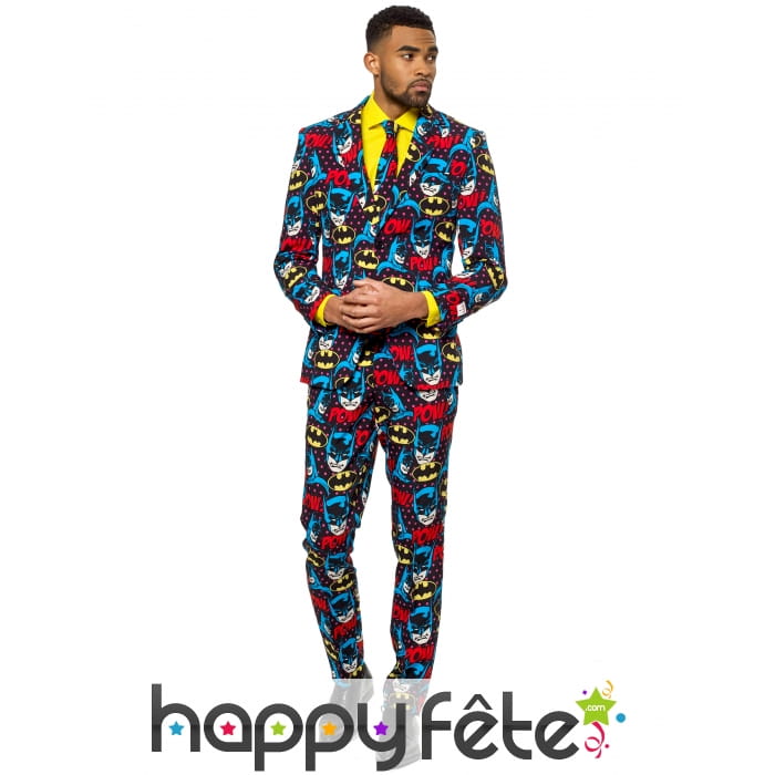 Costume 3 pièces motifs Batman