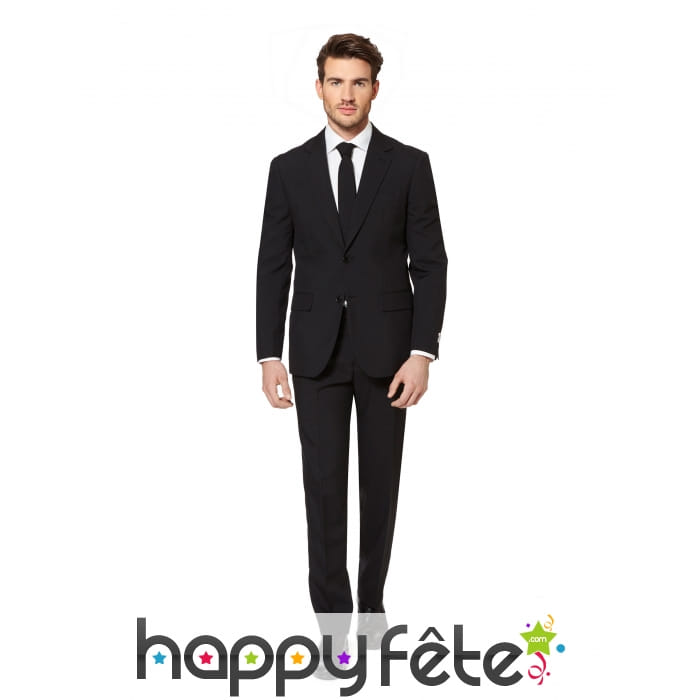 Costume 3 pièces noir uni