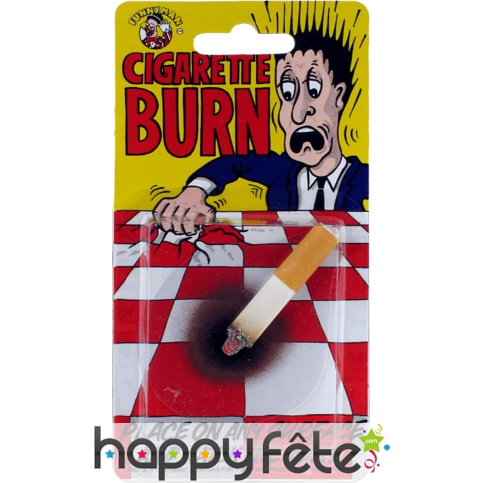 Cigarette avec brulure