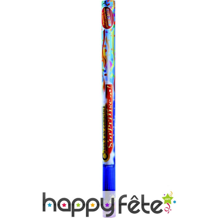 Canon à confettis et serpentins multicolor