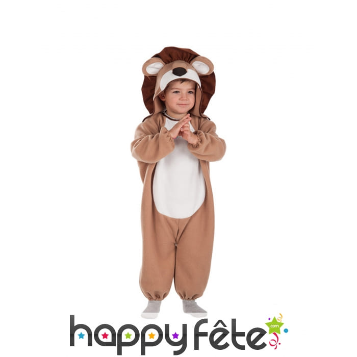 Combi avec capuche bébé lion enfant