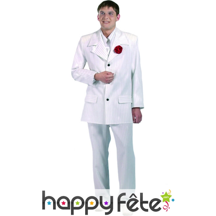 Costume al capone blanc