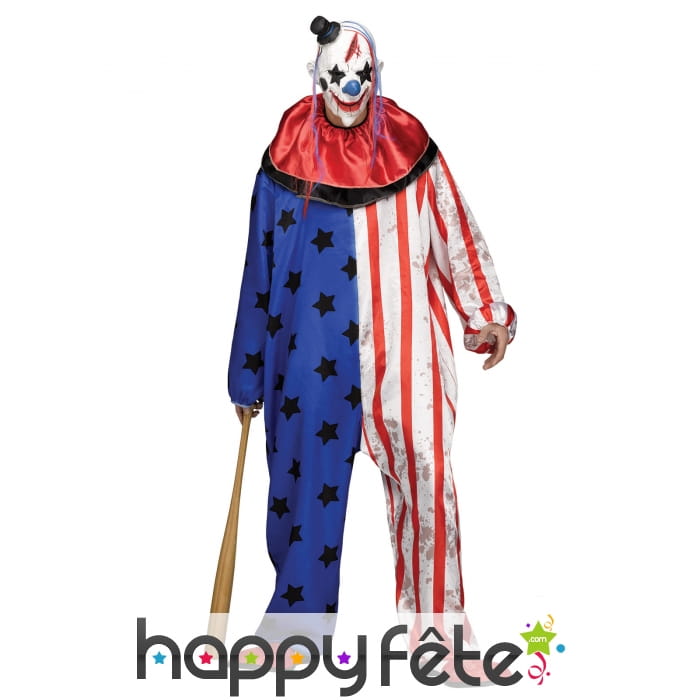 Combinaison adulte de clown tueur