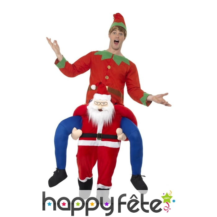 Costume à dos de père Noël