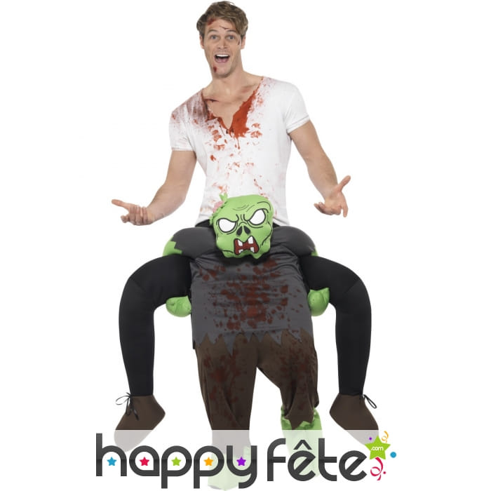Costume à dos de zombie