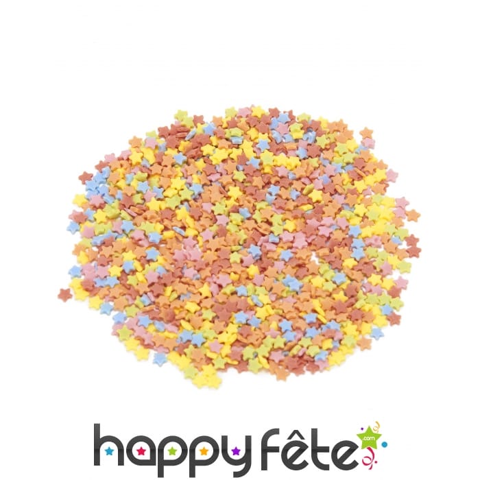 Confettis alimentaires étoiles de 100g