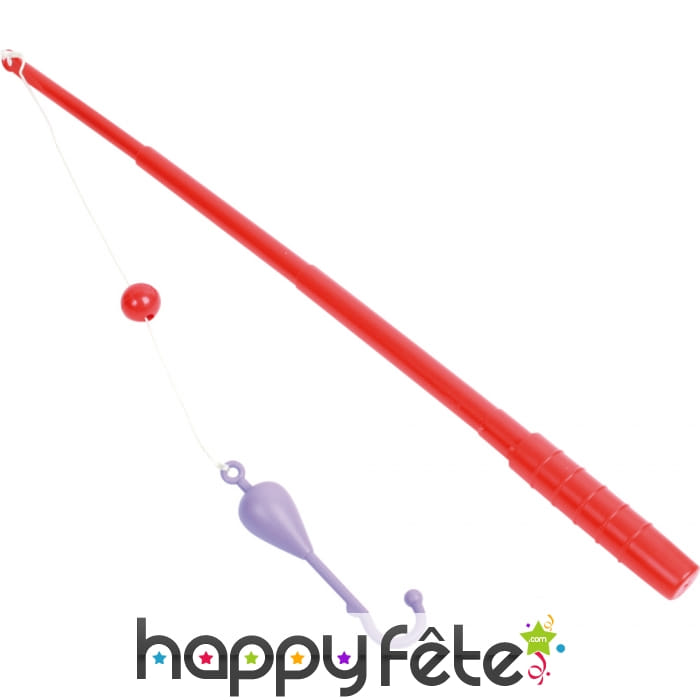 Canne a peche avec crochet