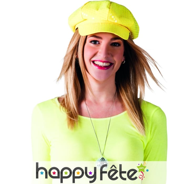 Collier avec pendentif boule à facette