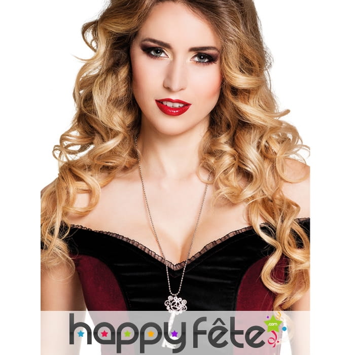 Collier avec pendentif clé gothique