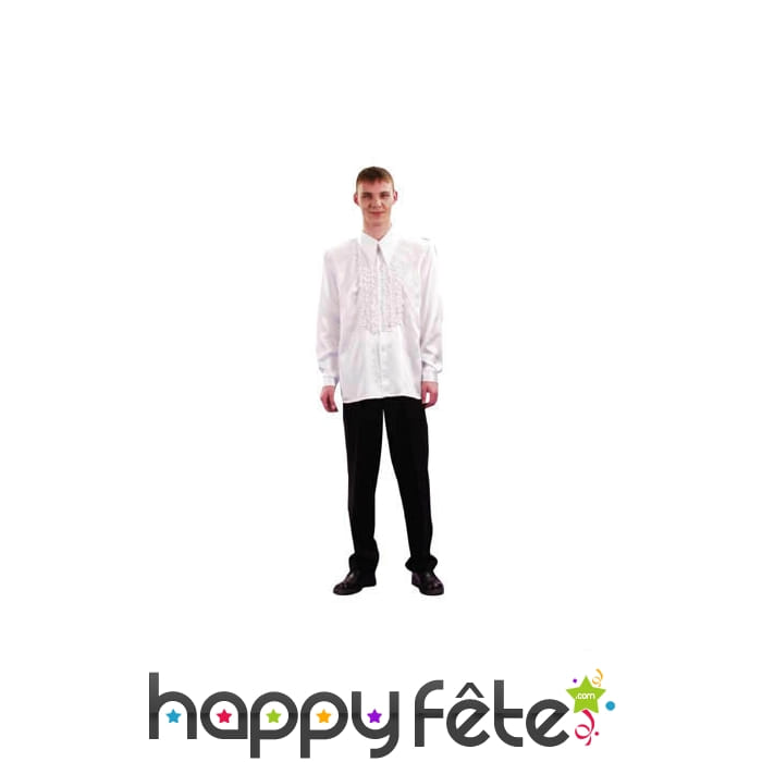 Chemise a ruches blanch