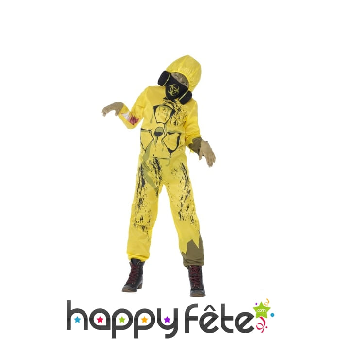 Combinaison anti radiation de zombie pour enfant