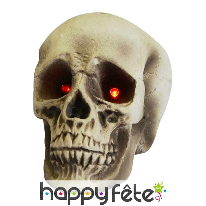 Crâne aux yeux lumineux