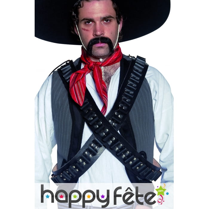 Cartouchière bandoulière de western