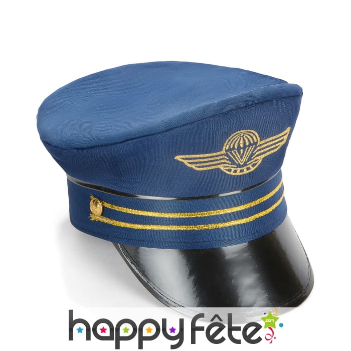Casquette bleue de capitaine de la marine