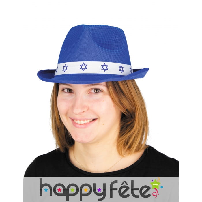 Chapeau bleu de Bar Mitzvah pour adulte