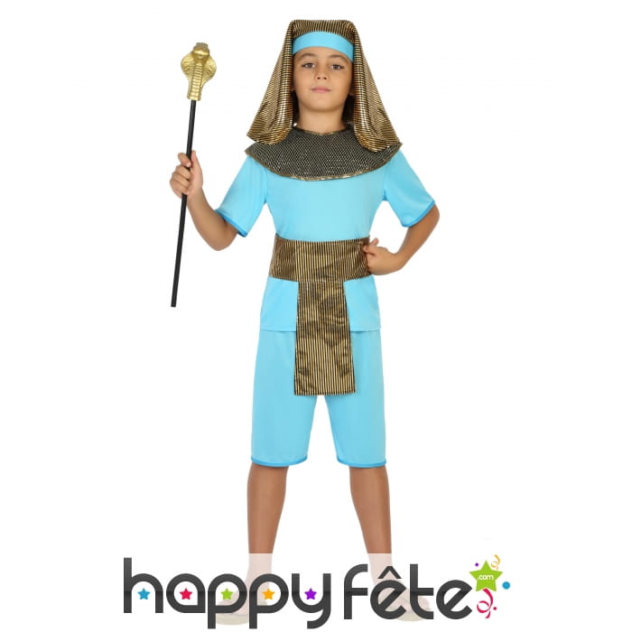 Costume bleu de petit pharaon