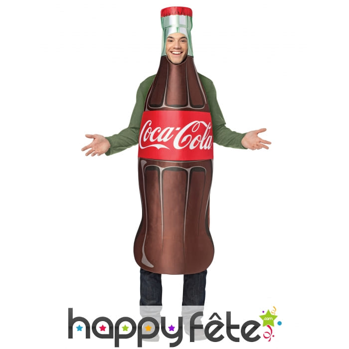 Costume bouteille de Coca-Cola