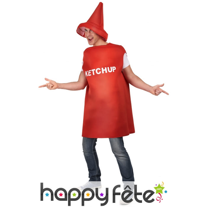 Costume bouteille de ketchup