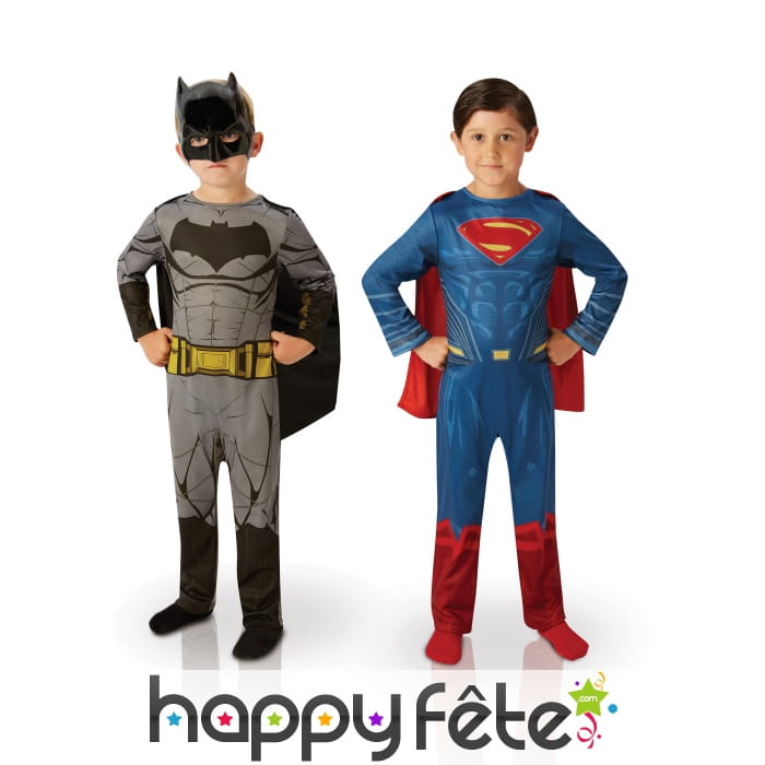Costumes Batman et Superman pour enfant