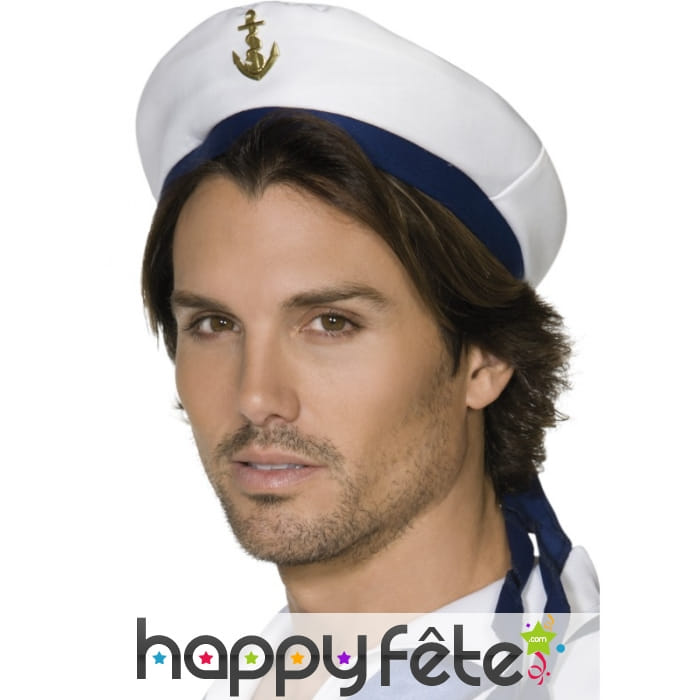 Chapeau blanc marin
